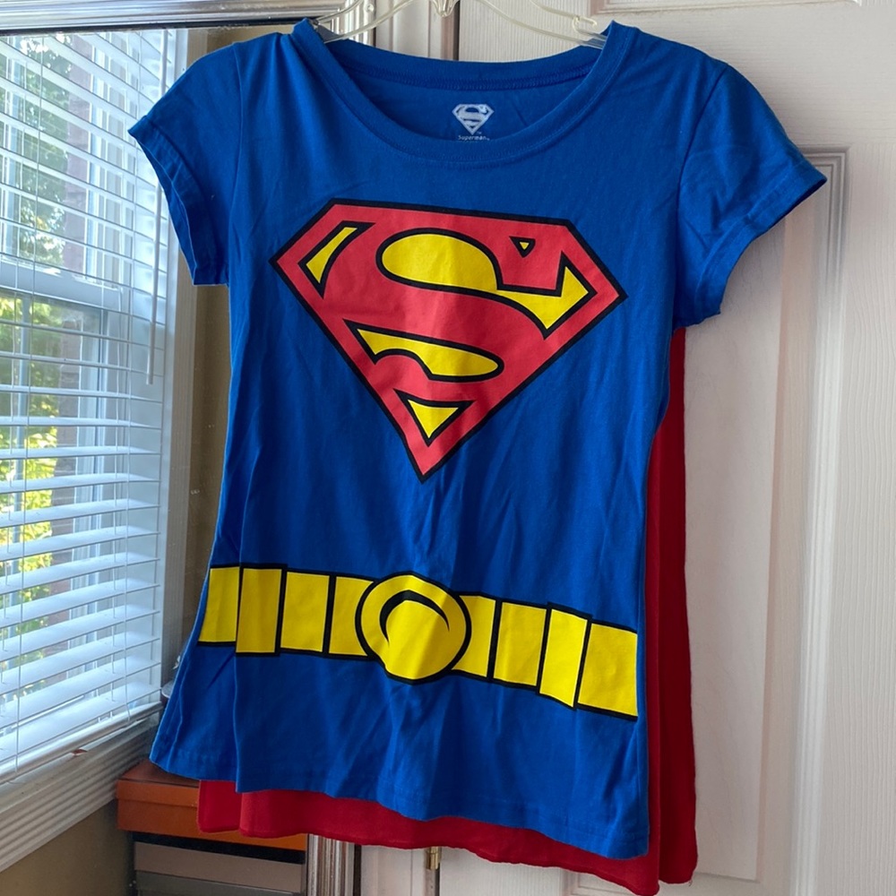 Superman T-shirt with cape attached